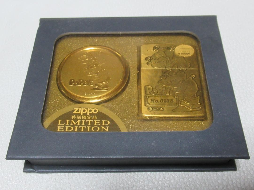 Unused 1994 ◆Popeye with pocket ashtray Special limited edition ZIPPO 0135