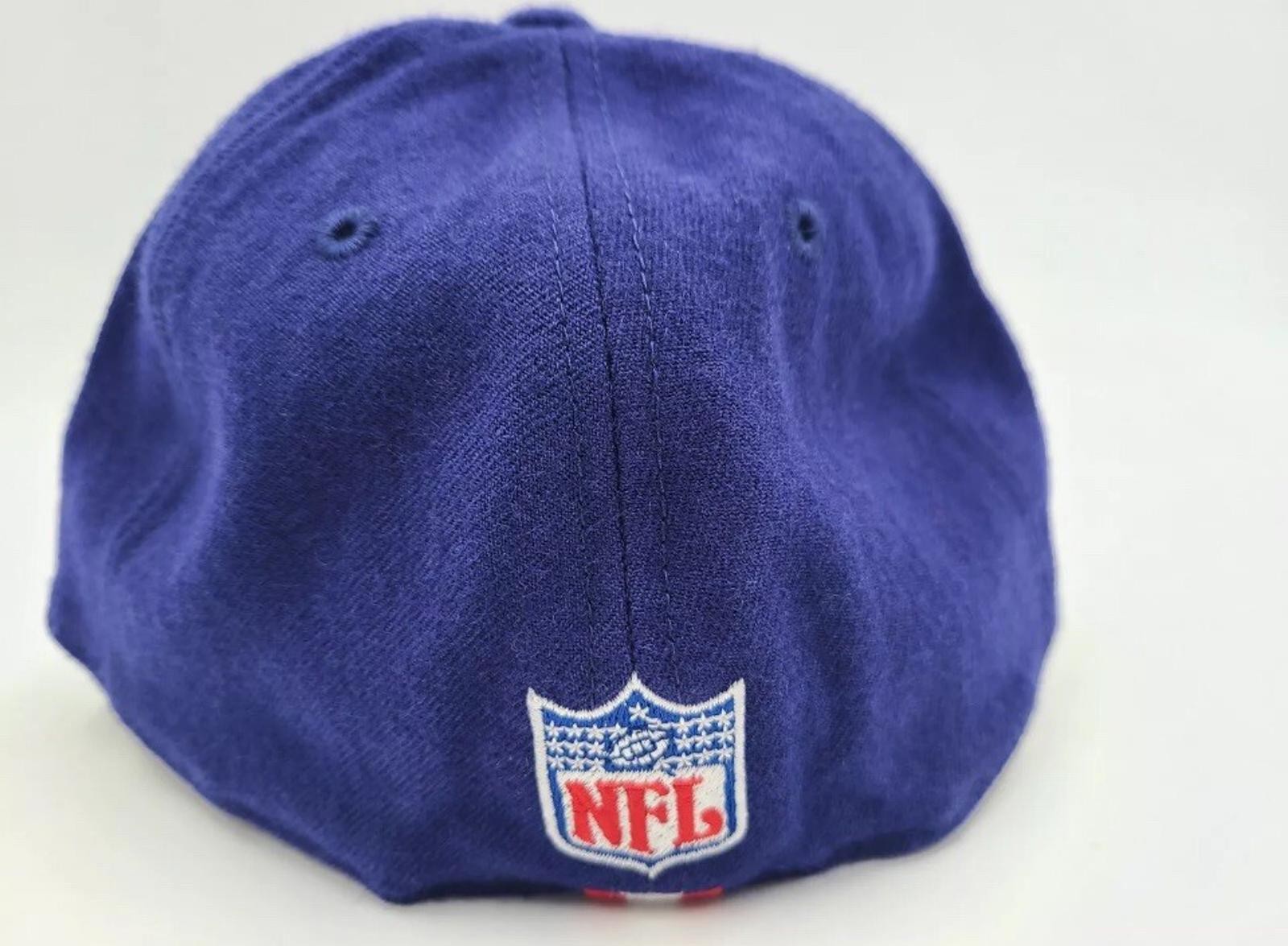 Vintage New England Patriots Nike Team Fitted 6 7/8 Hat Cap NFL Football Blue