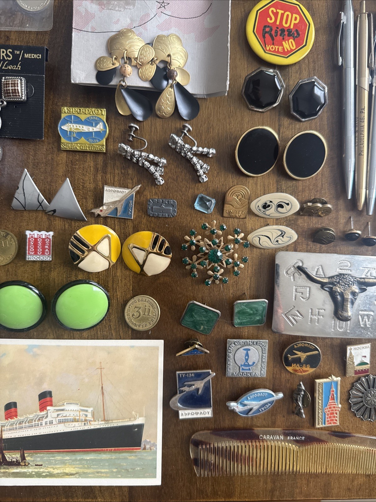 Amazing Antique Vintage Junk Drawer Lot Jewelry, Coins, Watches Lot A