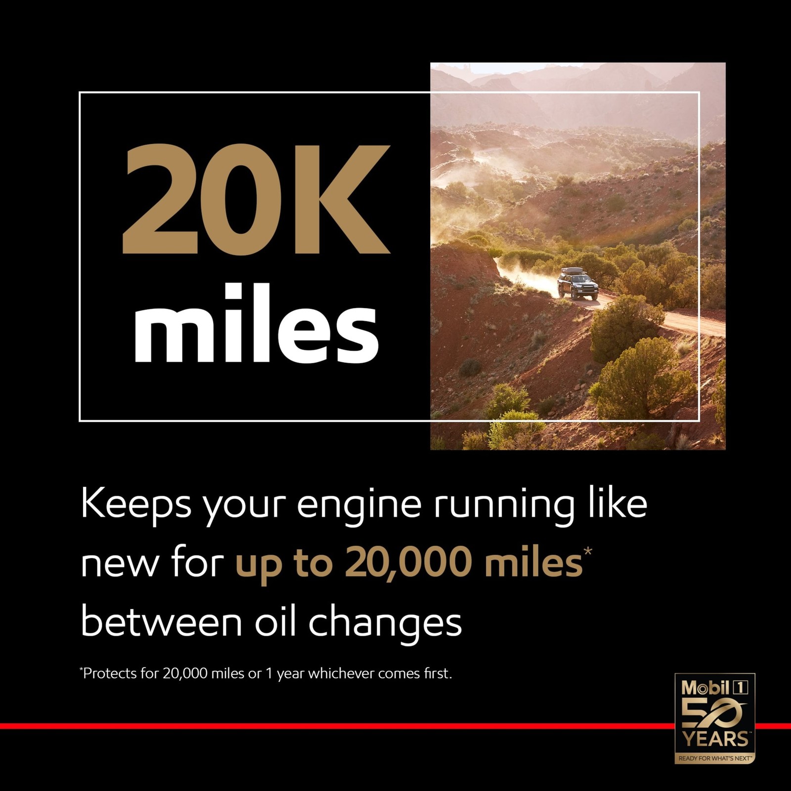 Extended Performance High Mileage Full Synthetic Motor Oil 0W-20 1 Quart