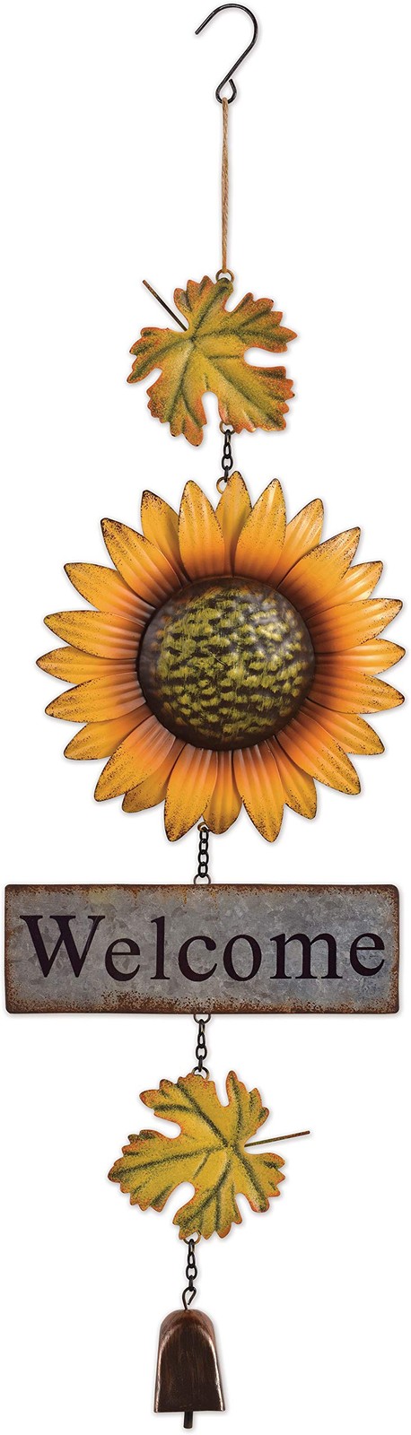 Sunset Vista 15861 Sunflower Welcome Decorative Sign, 28-inch Height, Muticolor