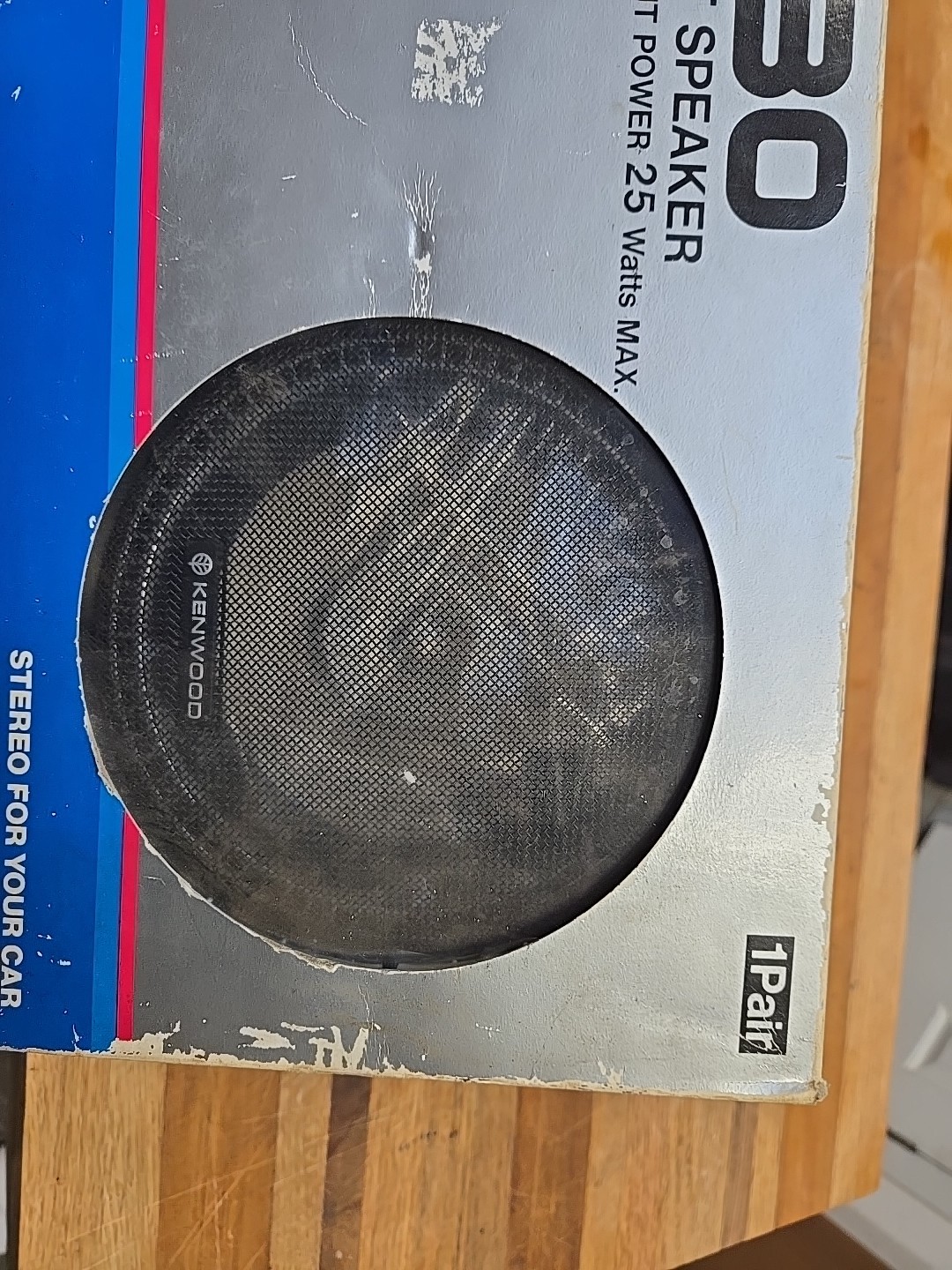 Vintage KFC-1630 KENWOOD CAR SPEAKERS USED IN BOX, 6.5″ SLIM LINE 2 WAY STEREO