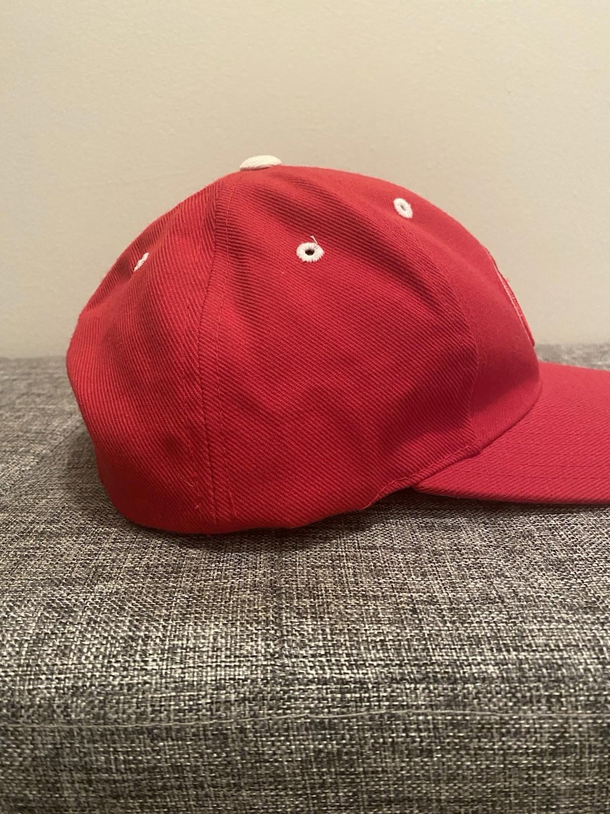Vintage 90’s Detroit Red Wings Hat Cap Logo Athletic NHL Snapback Red
