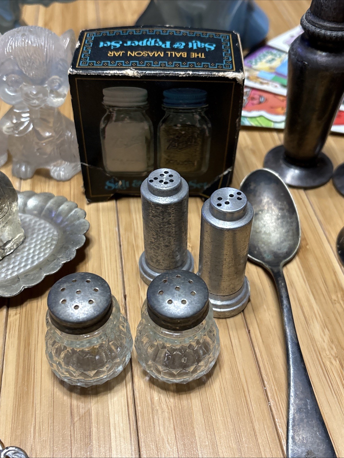 Vintage Junk Drawer Lot Collectibles Old Stuff Zippo Shakers Slide Photos Toys