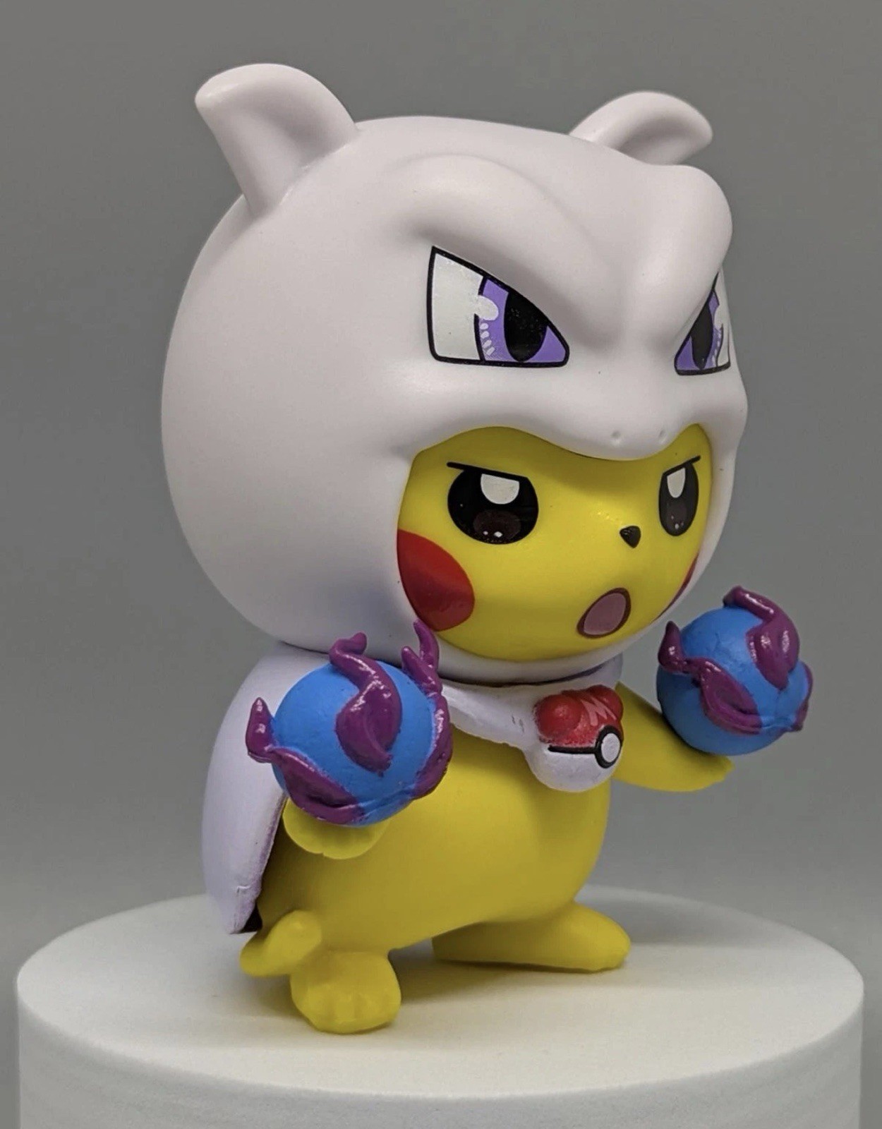 Pikachu Mewtwo Cosplay Figure Collectible Pokemon Style Anime Toy NEW!