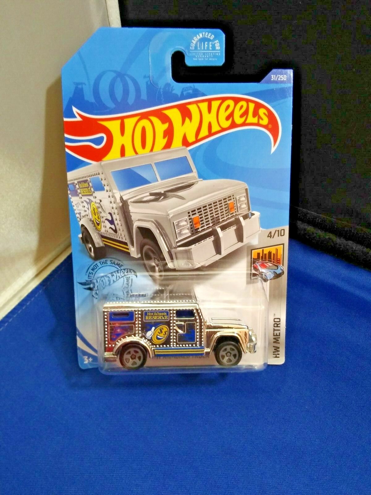 HW Armored Truck HW Metro #4/10 New Release Chrome Die-Cast 1:64 Scale