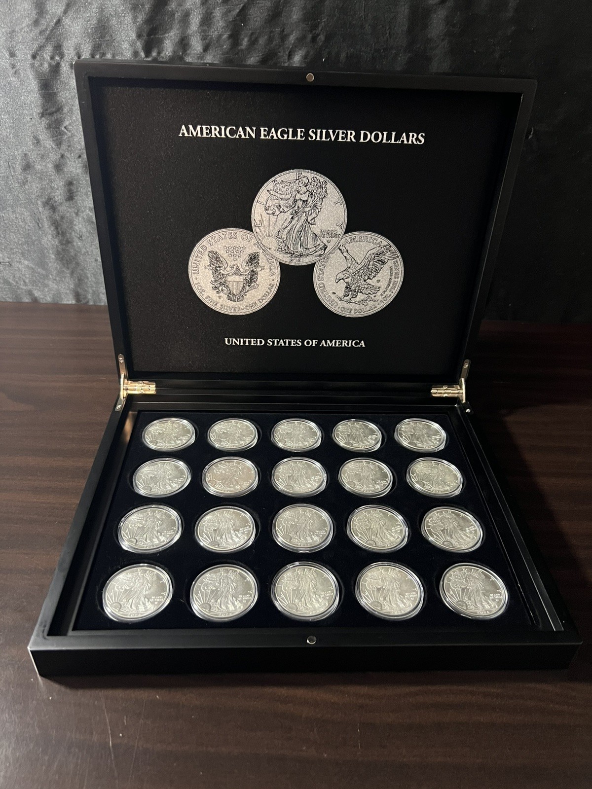 20x – 2025 Silver Plated Eagles With Display Box
