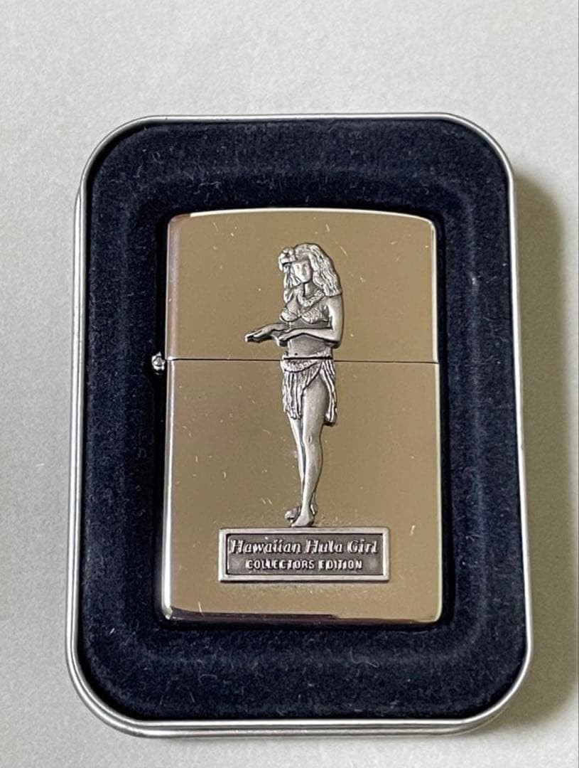 Zippo Hawaiian Hula Girl Metal Paste Made in 1994 Unused Item