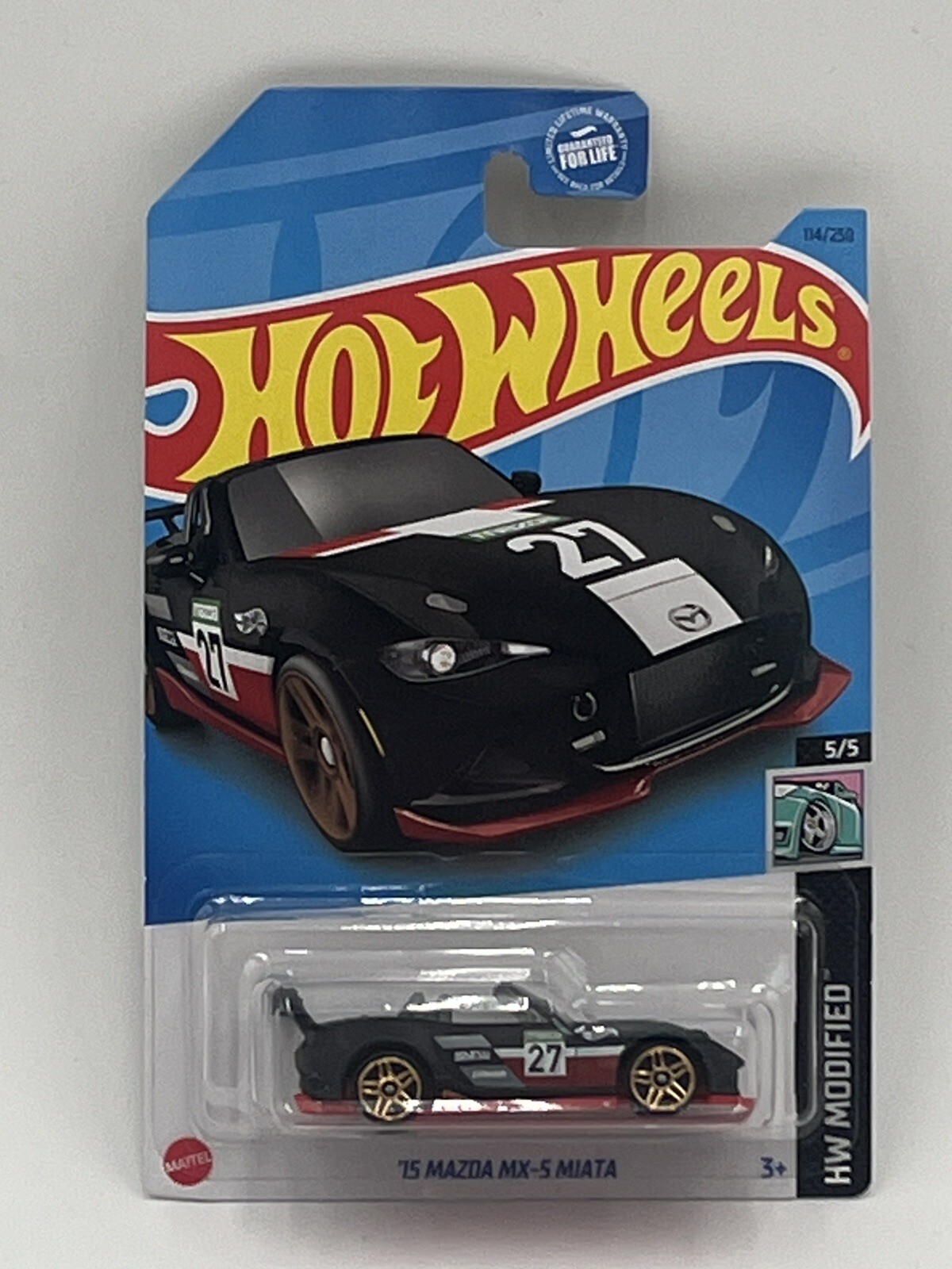 Hot Wheels ’15 Mazda MX-5 Miata HW Modified #5/5 Black 114/250
