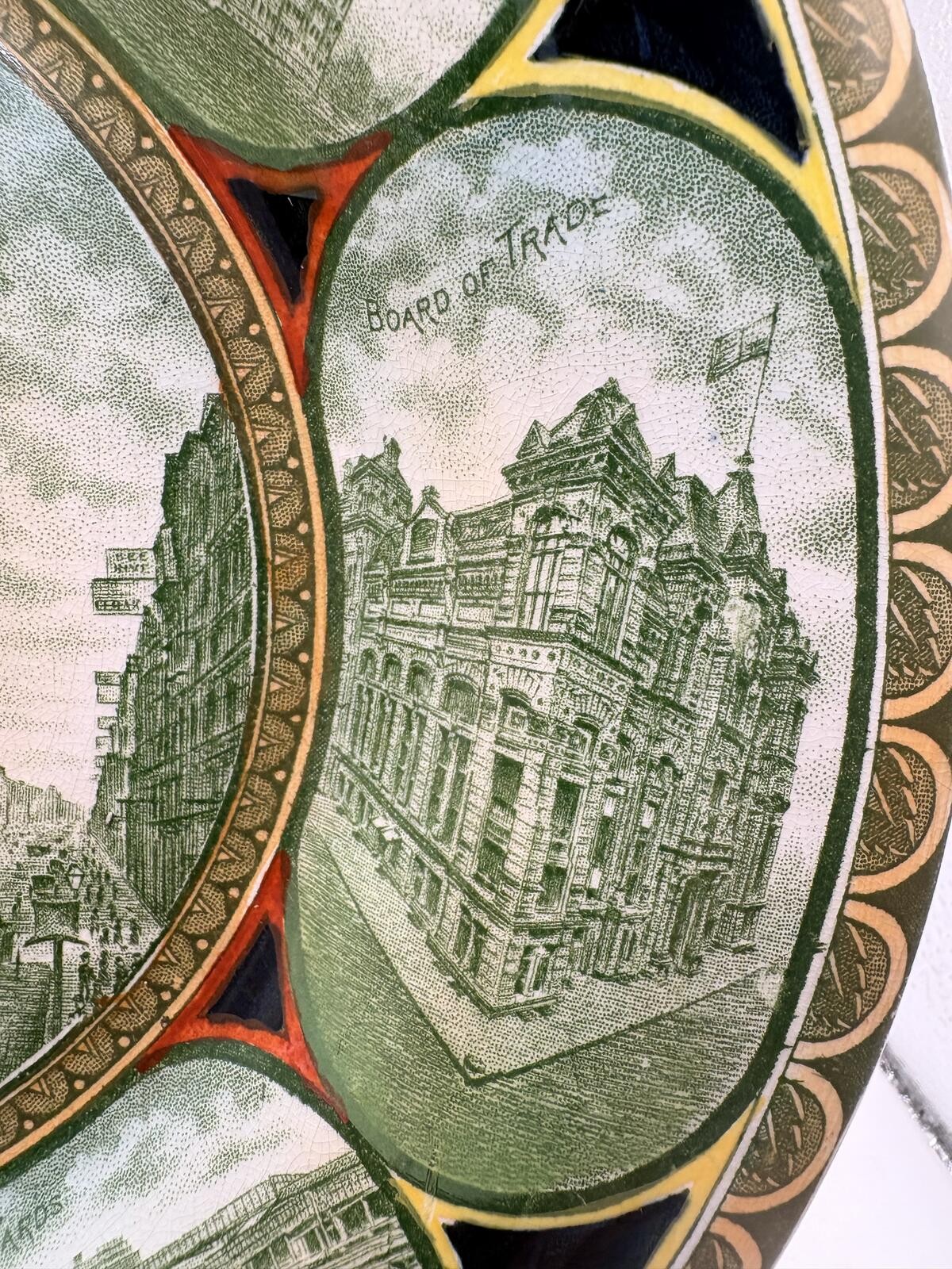 Antique Chicago Souvenir Plate Albert Pick England 10”