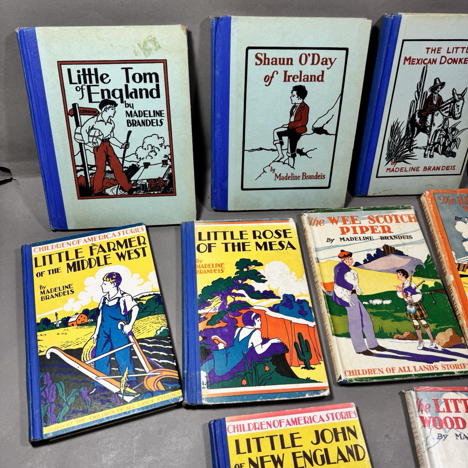 Lot of 10 Madeline Brandeis Children of All Lands & America Stories Books