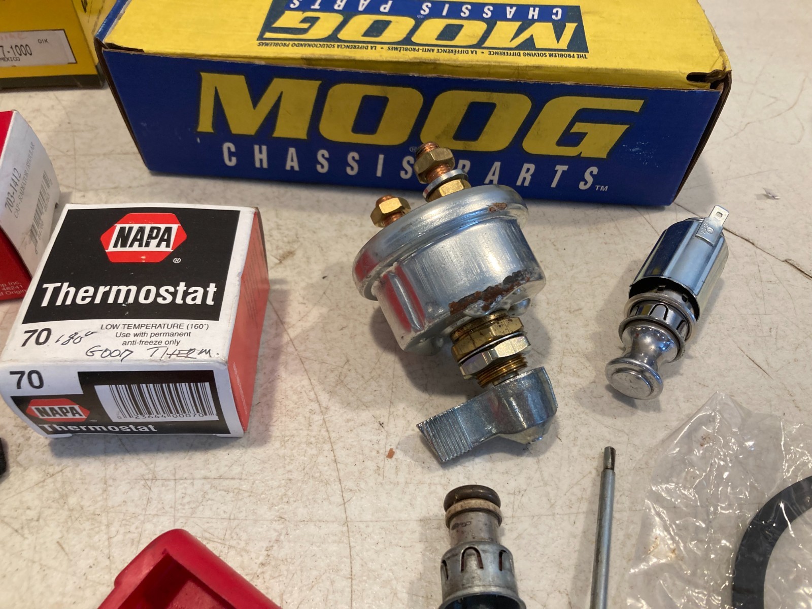 Auto Parts Lot Moog NAPA Chevrolet New Old Stock NOS Classic Car Mix