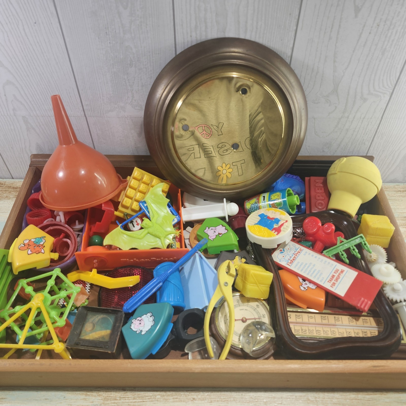 Junk Drawer Plastic Bits and Pieces Salvage Assemblage Art 75+pcs