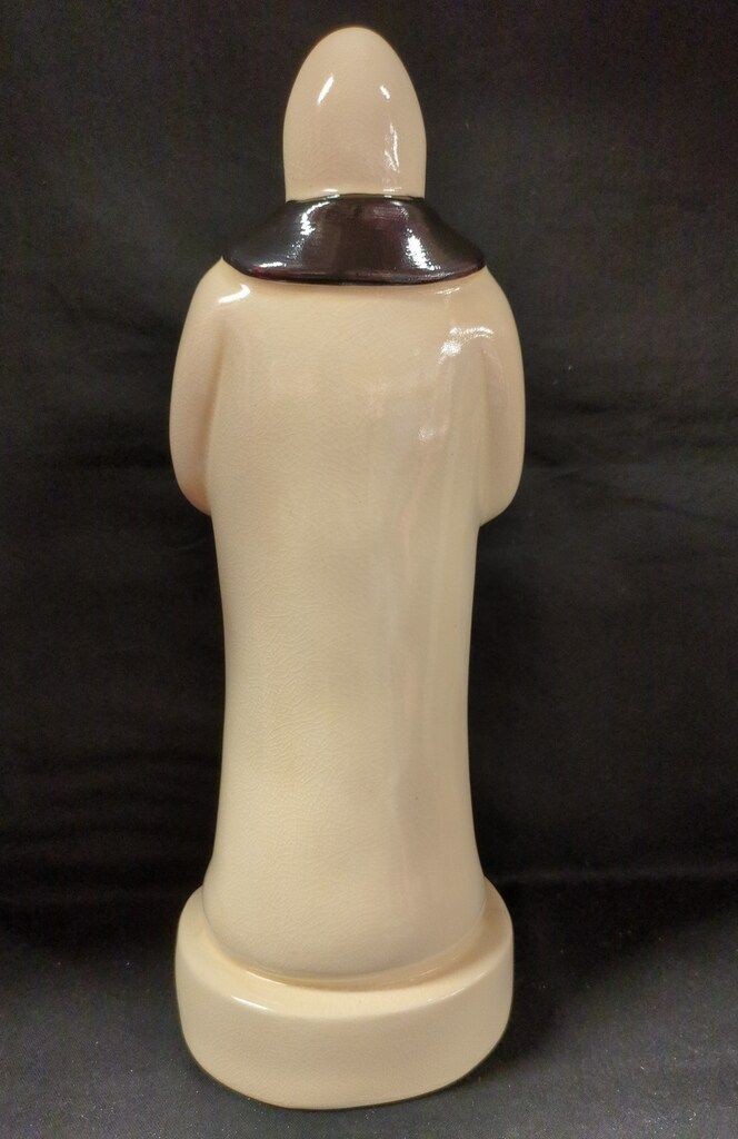 Mark Gonzales Priest Ceramic Figure Sculpture Beige Black Smile Design