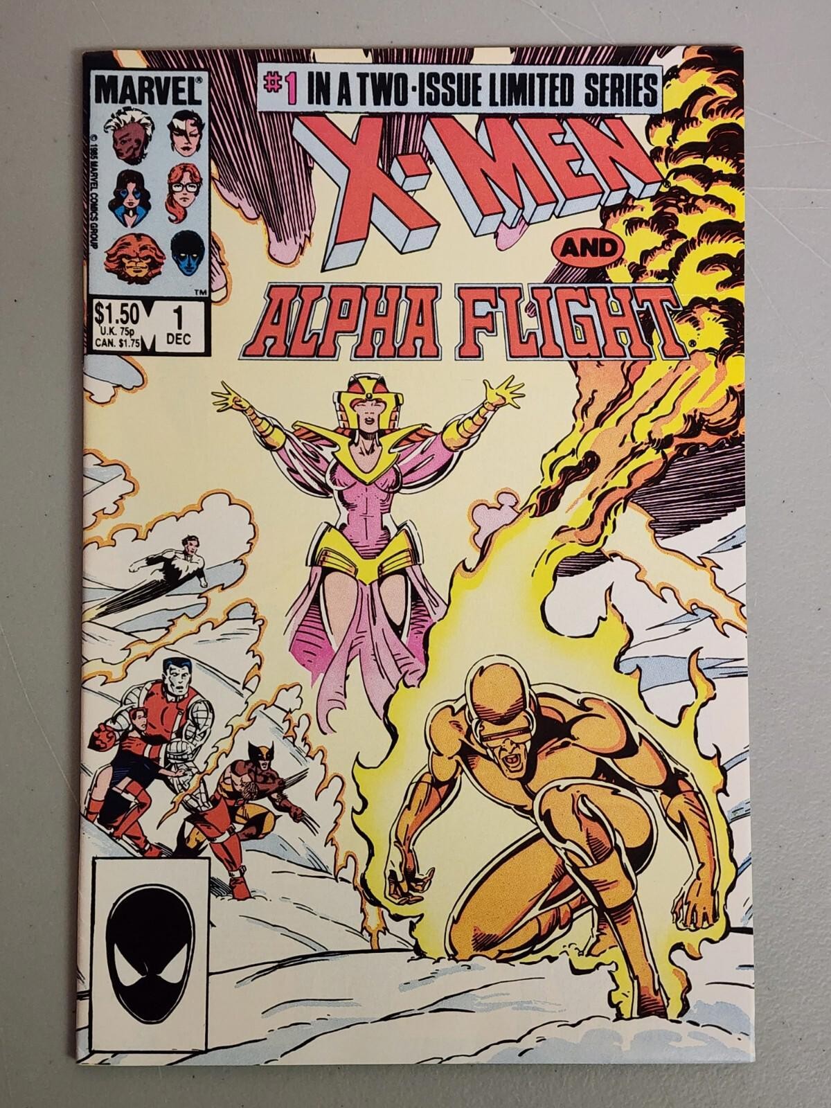 X-Men and Alpha Flight #1 & 2 Full Set NM Marvel 1985