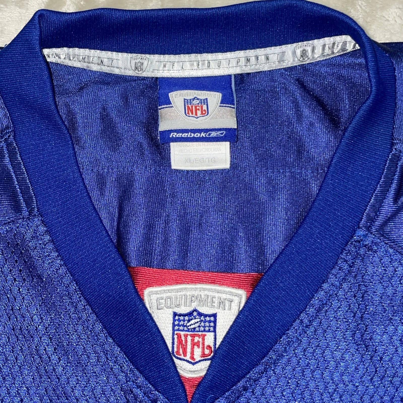 NFL REEBOK NEW YORK GIANTS #21 TIKI BARBER STITCHED NEW JERSEY SIZE XL