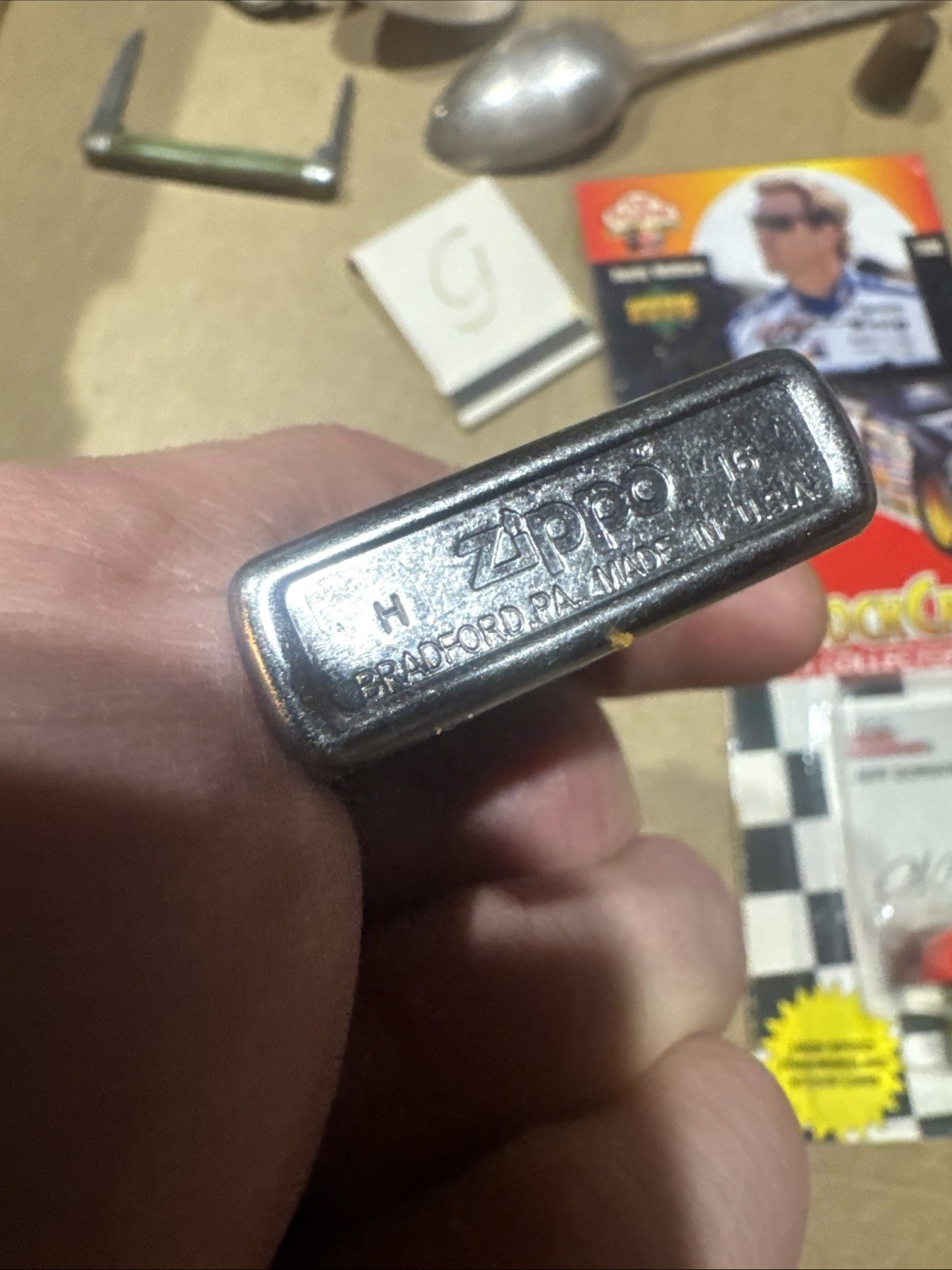 Nice Vintage Junk Drawer Knives, Watch, 1881 Roger’s Dated 1920, NASCAR, Zippo