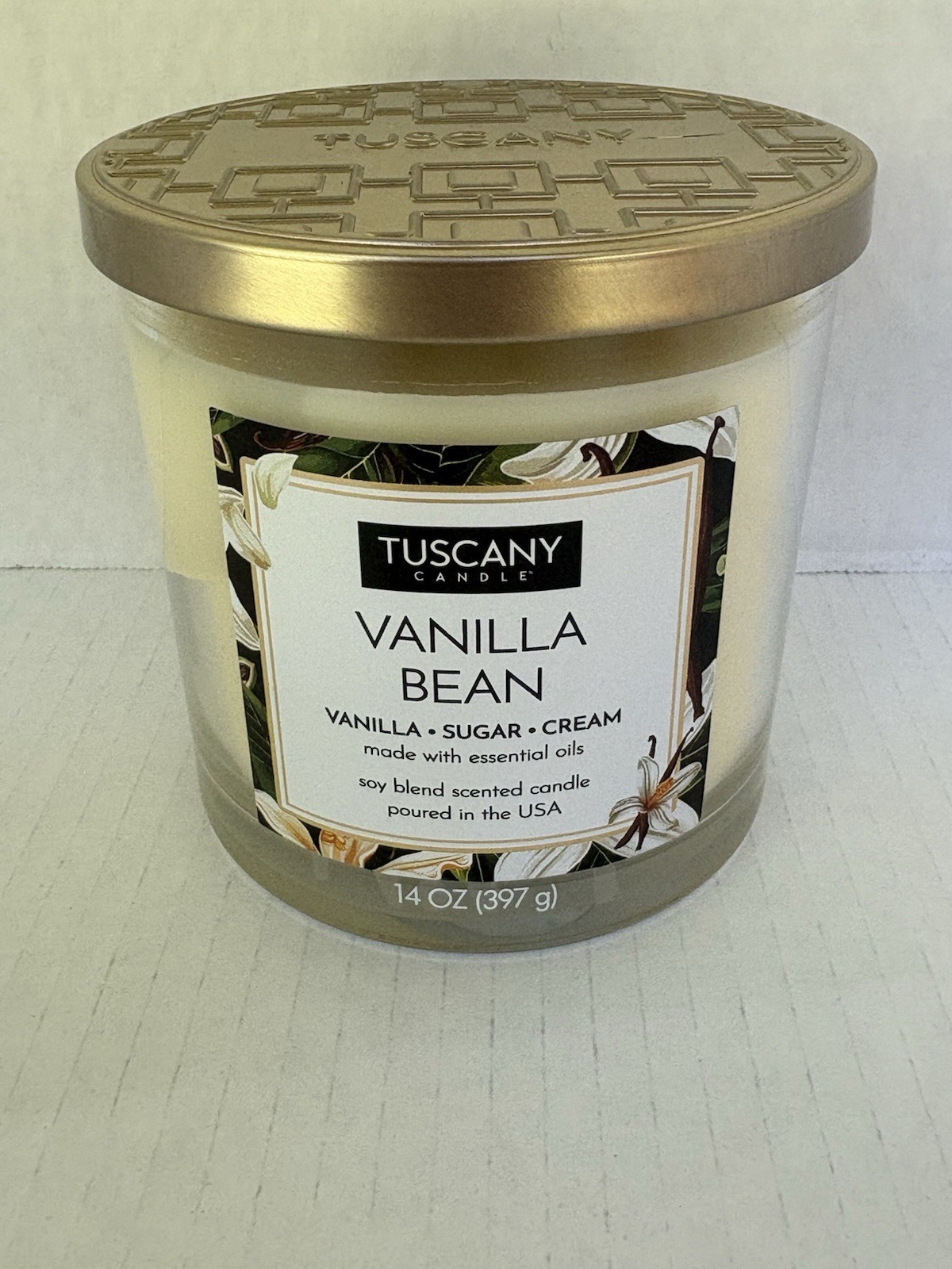Candle Tuscany Vanilla Bean, 14 Ounce