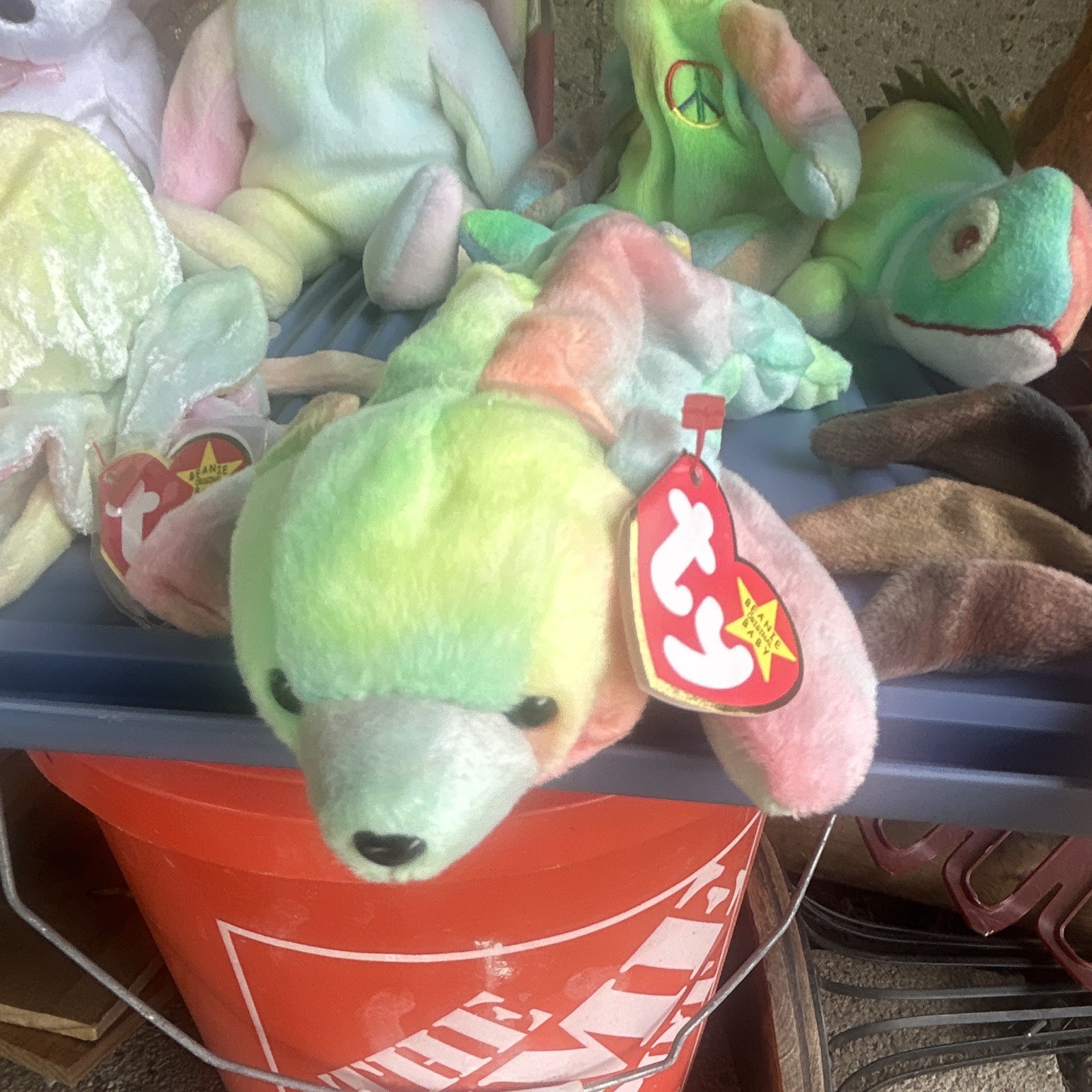 Ty Beanie Baby Lot Assorted Pastel Plush Stuffed Animals w/ Tags Multiple