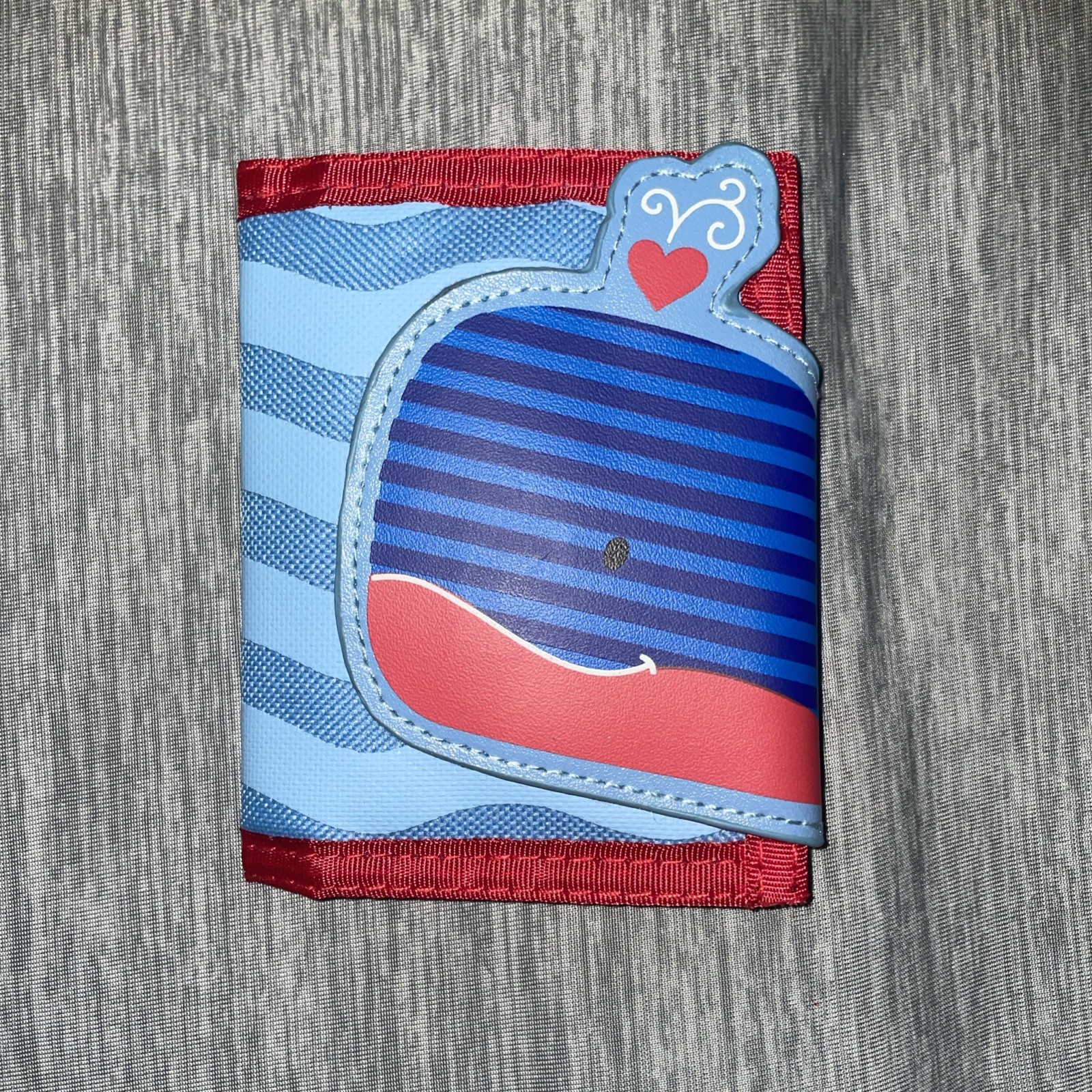 Stephen Joseph Kids Unisex Wallet Toddler Wallet Boys Girls Whale Blue and Red