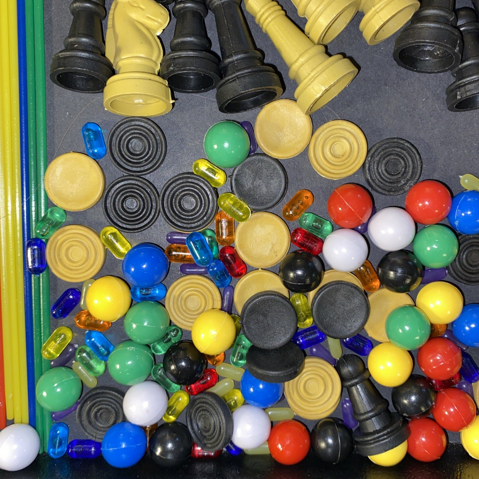 Junk Drawer Plastic Game Piece Lot