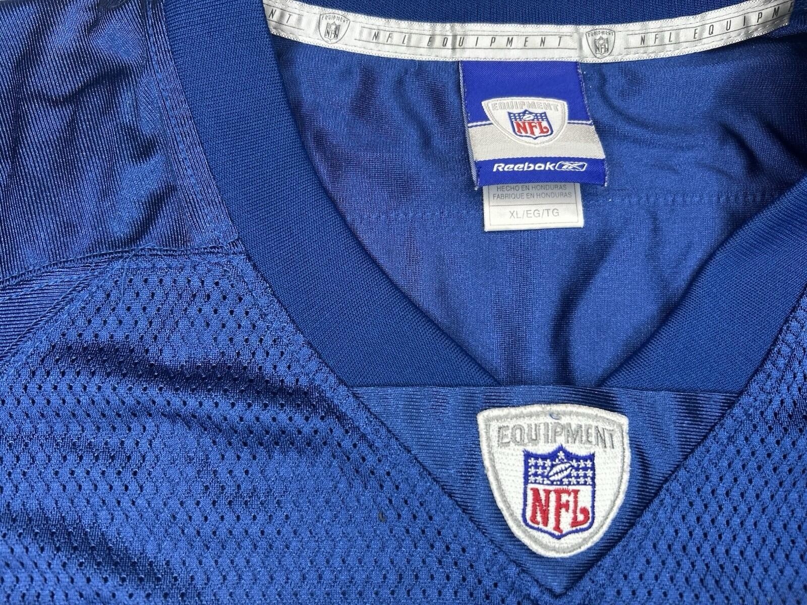 Reebok NFL Indianapolis Colts #18 Peyton Manning Jersey Mens XL Blue On Field