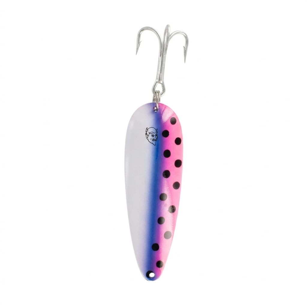 Dardevle 968 Dardevle Spinnie – Rainbow Trout 1/4 oz. – 1 3/4″ x 3/4″