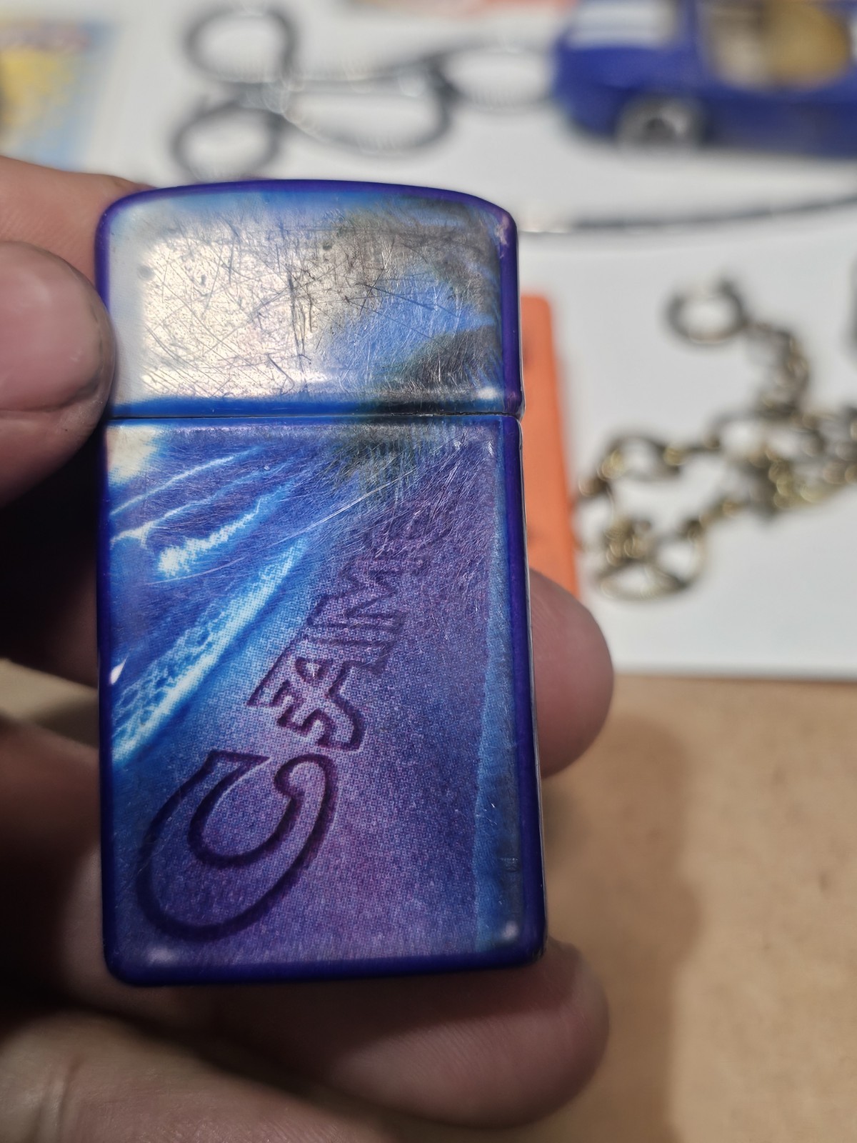 Vintage Junk Drawer Lot- Zippo Lighter,hot Wheels,watch Fobs Pre Owned L1