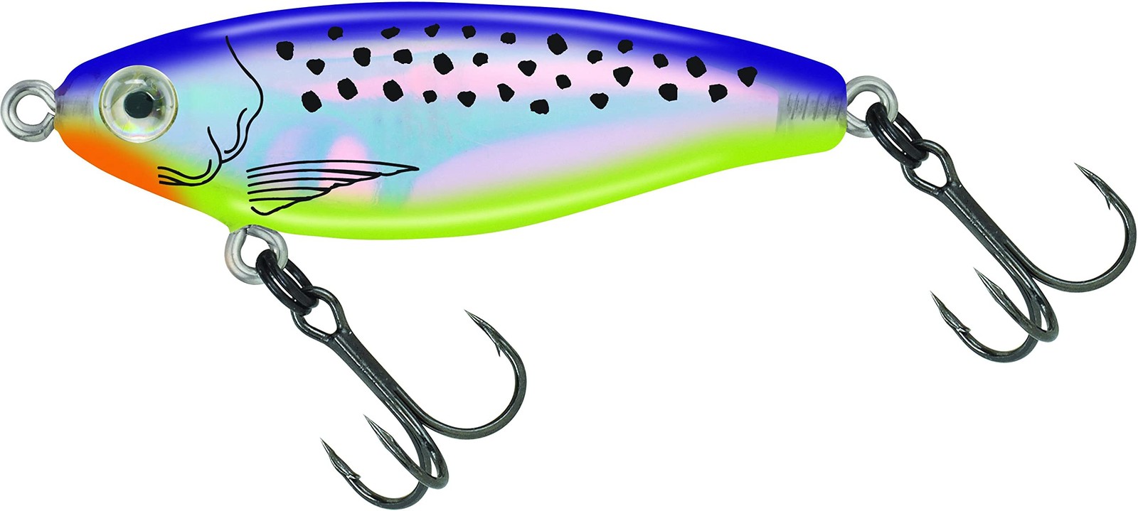 MirrOLure Mirrodine C-Eye Pro Suspending Twitchbait Mardi Gras Trout (2-5/8″)