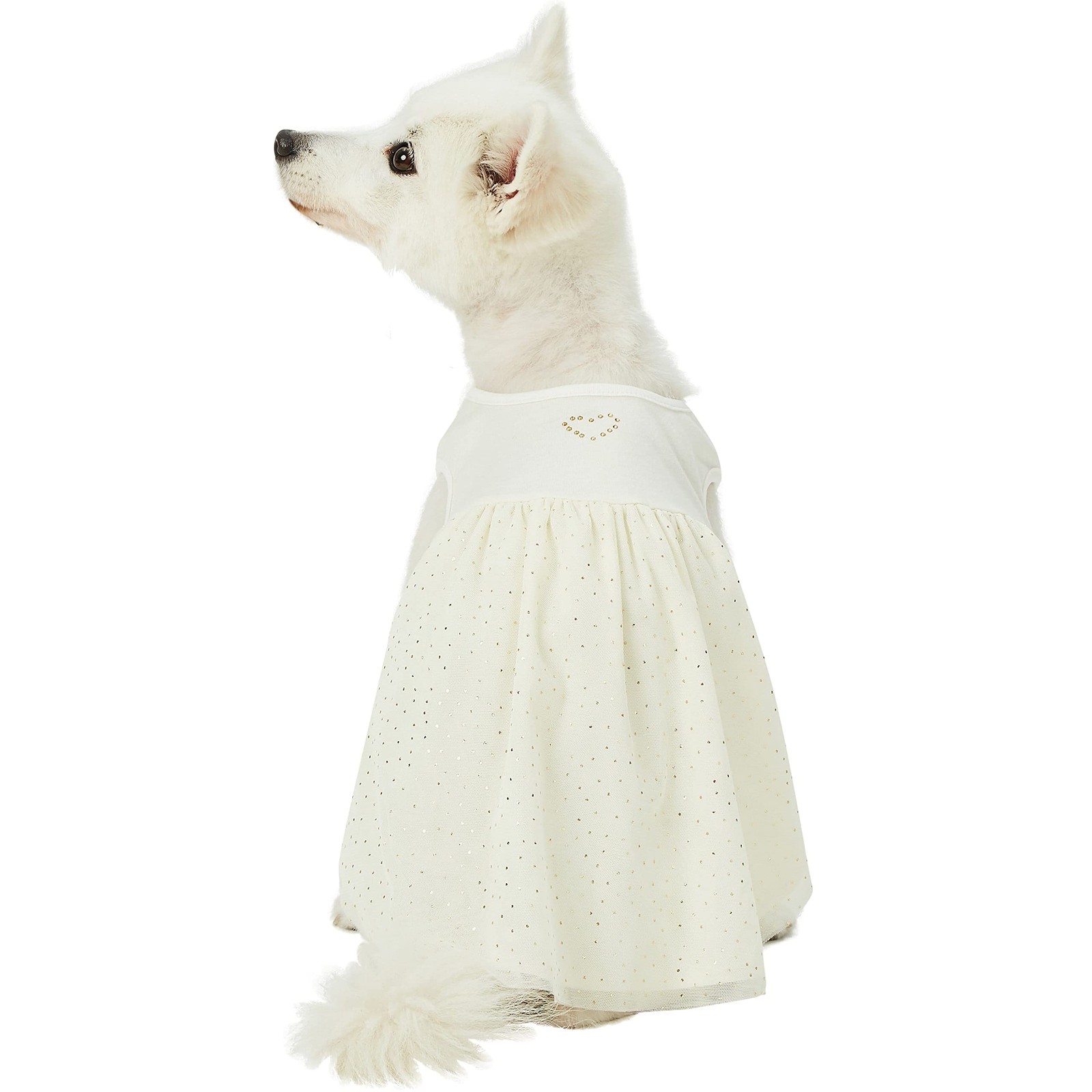 Blueberry Pet My Little Princess Dog Dress, Tulle, Vanilla, 14″, Pack of 1