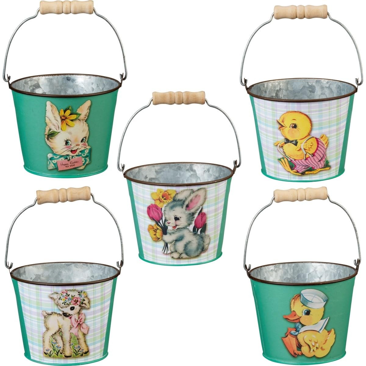 Primitives by Kathy, 105052, Happy Easter Bucket, Set of 5