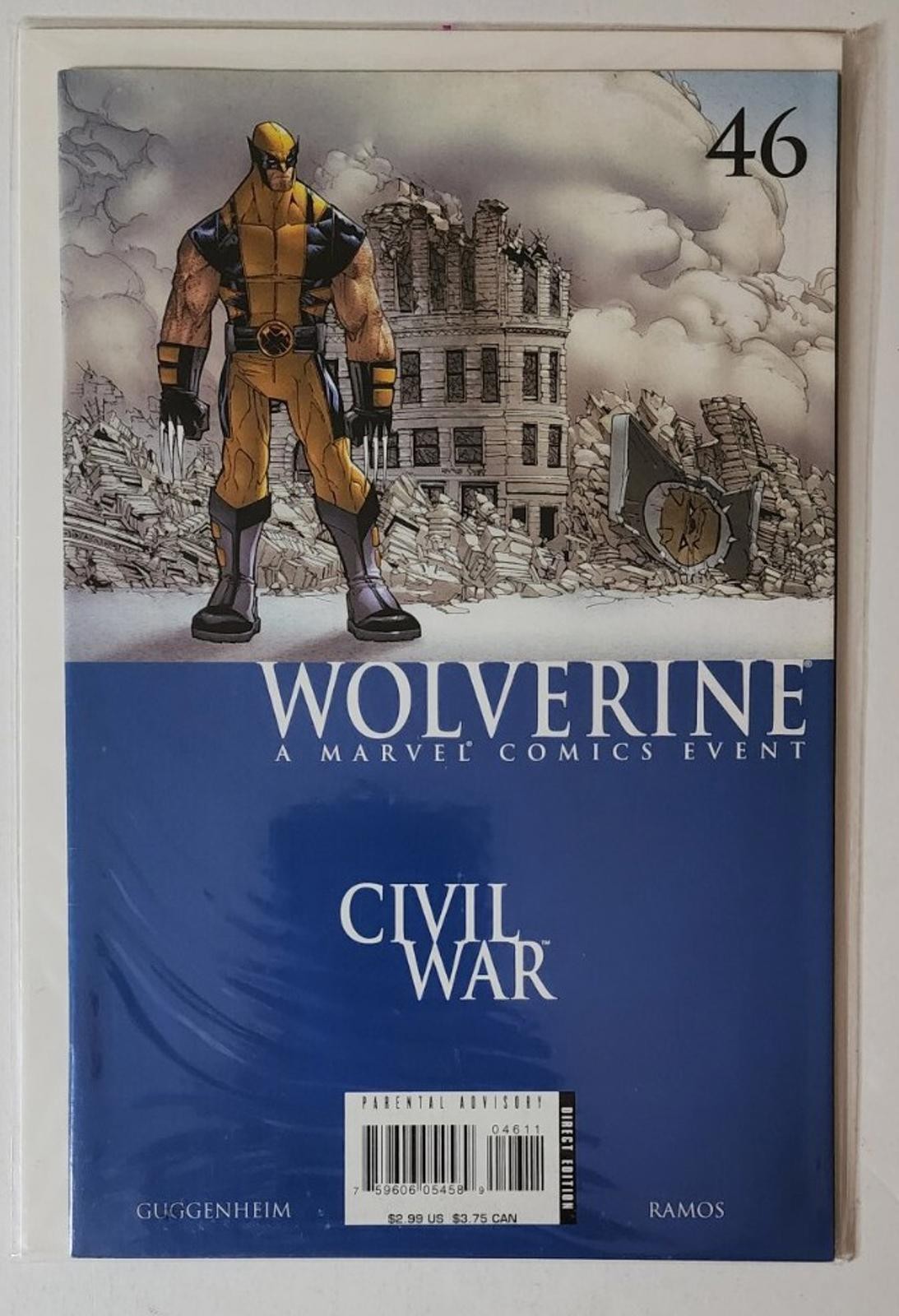 Wolverine #42 45 46 47 Civil War 4 book lot Marvel NM