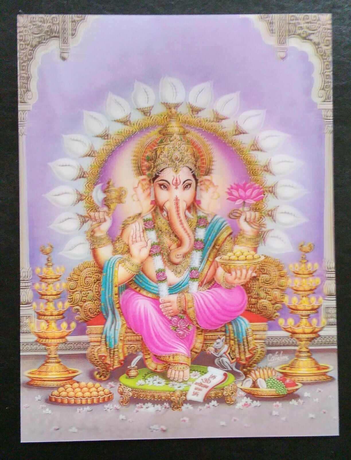 Lakshmi and Ganesh 3D prints wholesale lot of 4 pieces