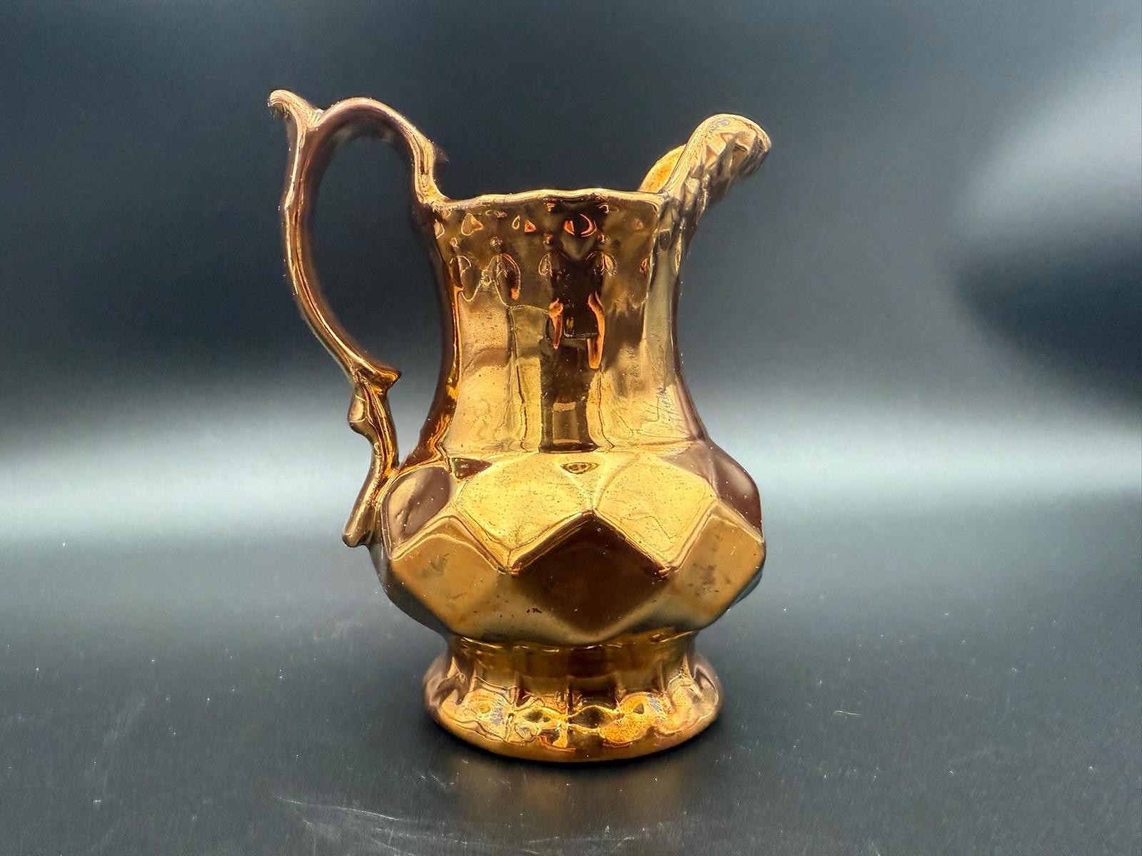Vintage Wade England Copper Painted Pitcher