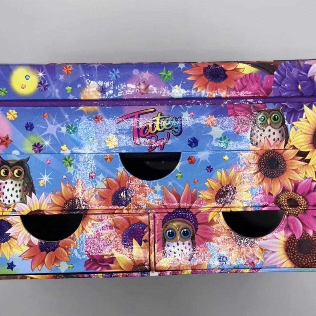 Lisa Frank Tatey Bug Owl Collectors Jewelry Stationary Art Box Needs Batteries