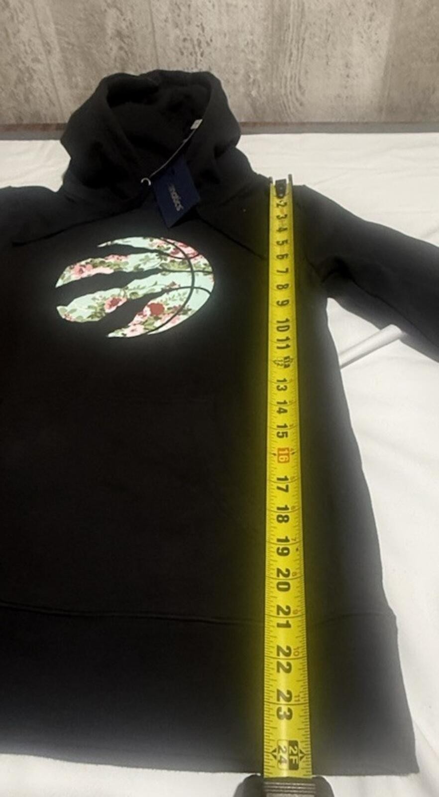 Toronto Raptors Floral Logo Hoodie Black Women’s NBA Size Medium