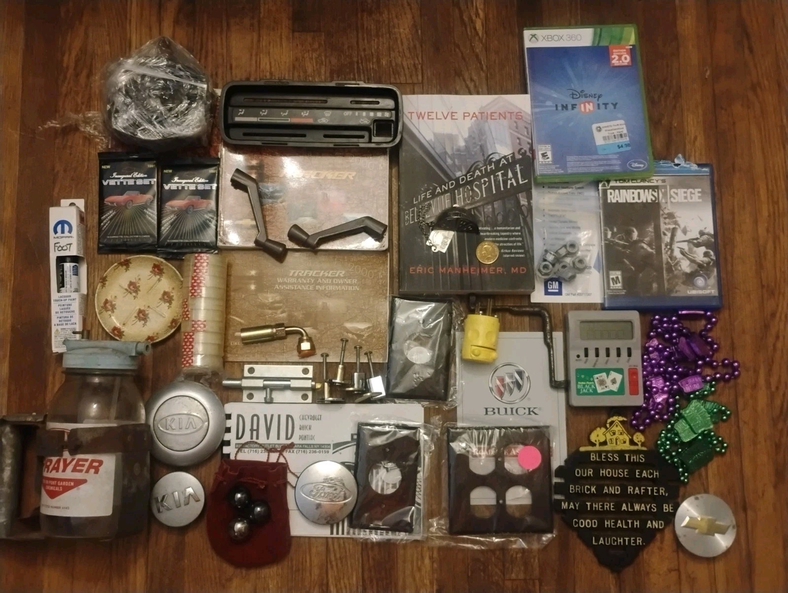 Junk Drawer Ten Lbs Car Stuff Corvette Cards Video Games Mopar Paint