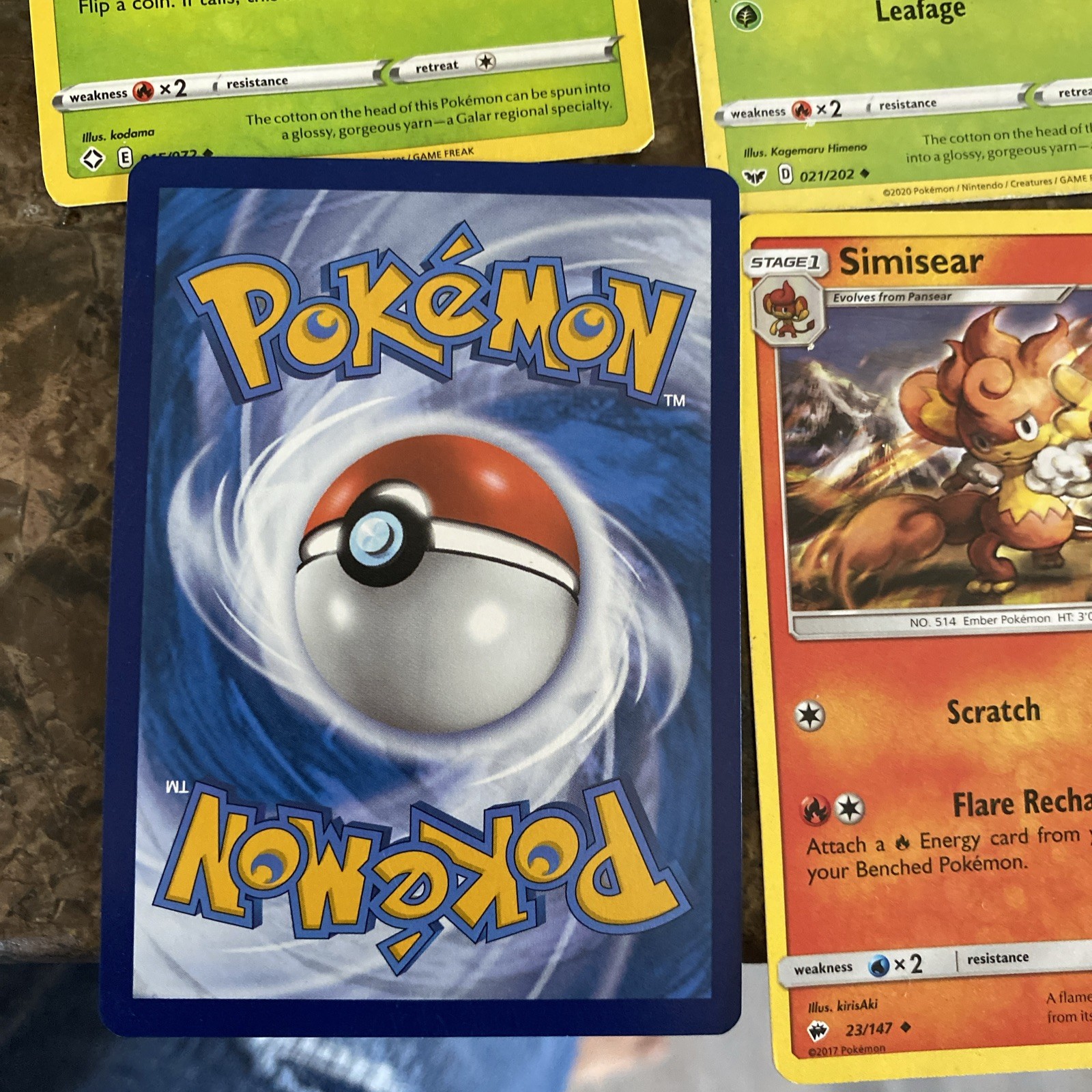 60 Pokemon lot cards