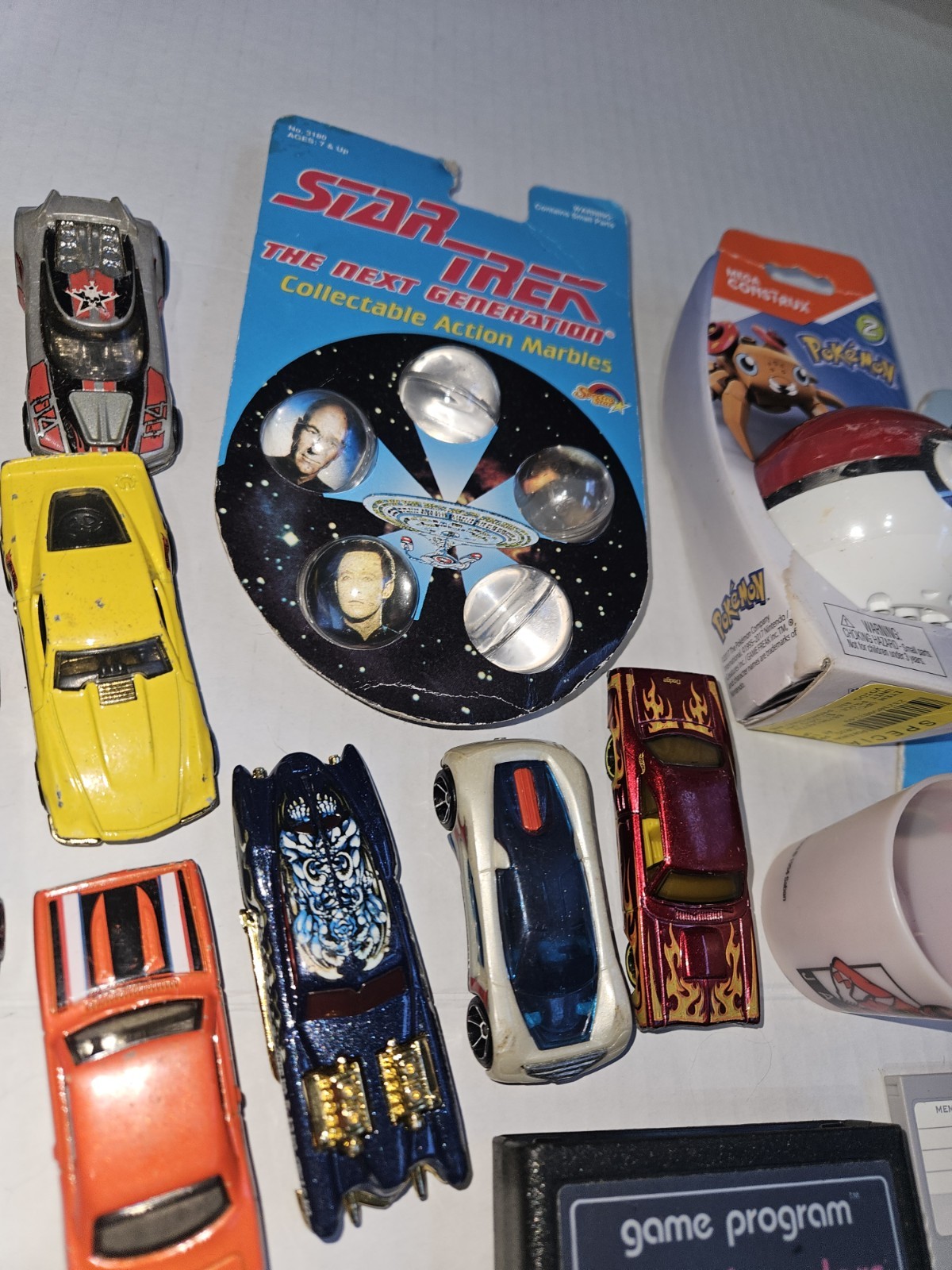 Vintage Junk Drawer Lot Retro Toy GameCube Star Trek Atari Pokémon Hotwheels