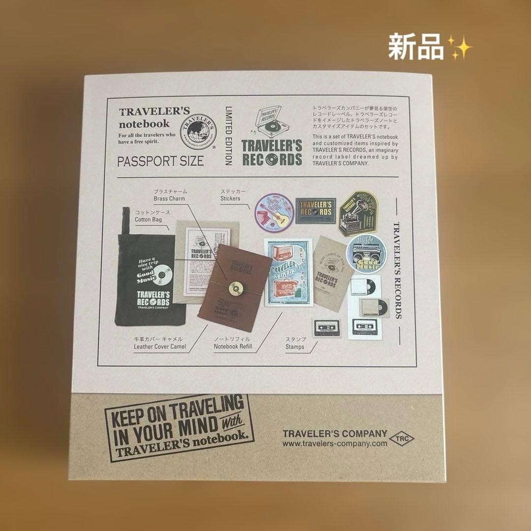 Traveler’s Note Record Limited Edition Stickers Stamps Notebook Refill Unused