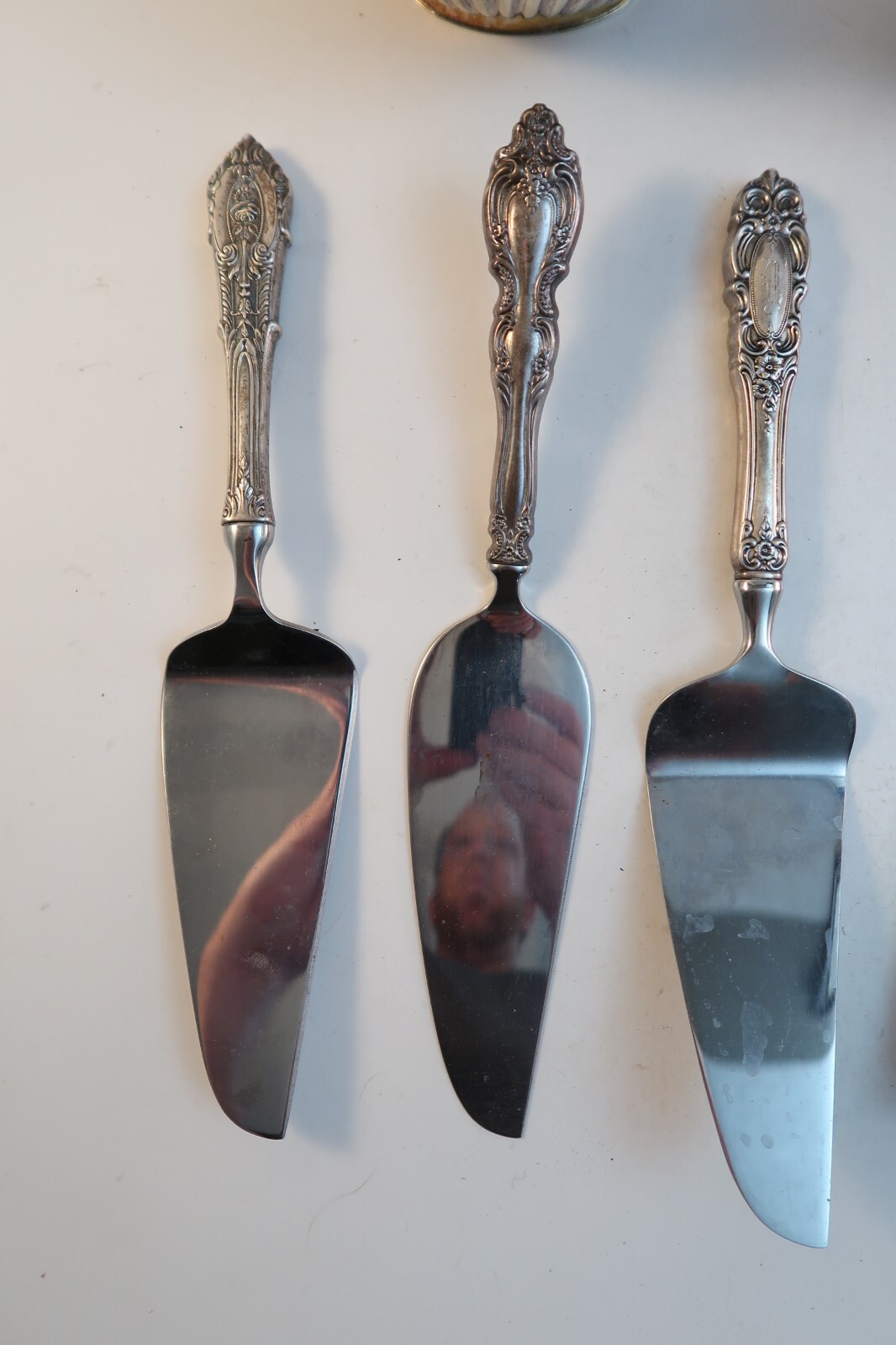 Lot Collection of Mixed Vintage Flatware Serving Dishes Sheffield Wallace Rogers