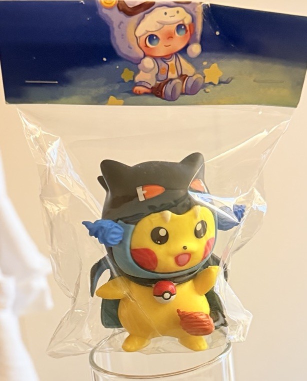 Pikachu Mega Charizard X Cosplay Figure Collectible Pokemon Style Toy Cute