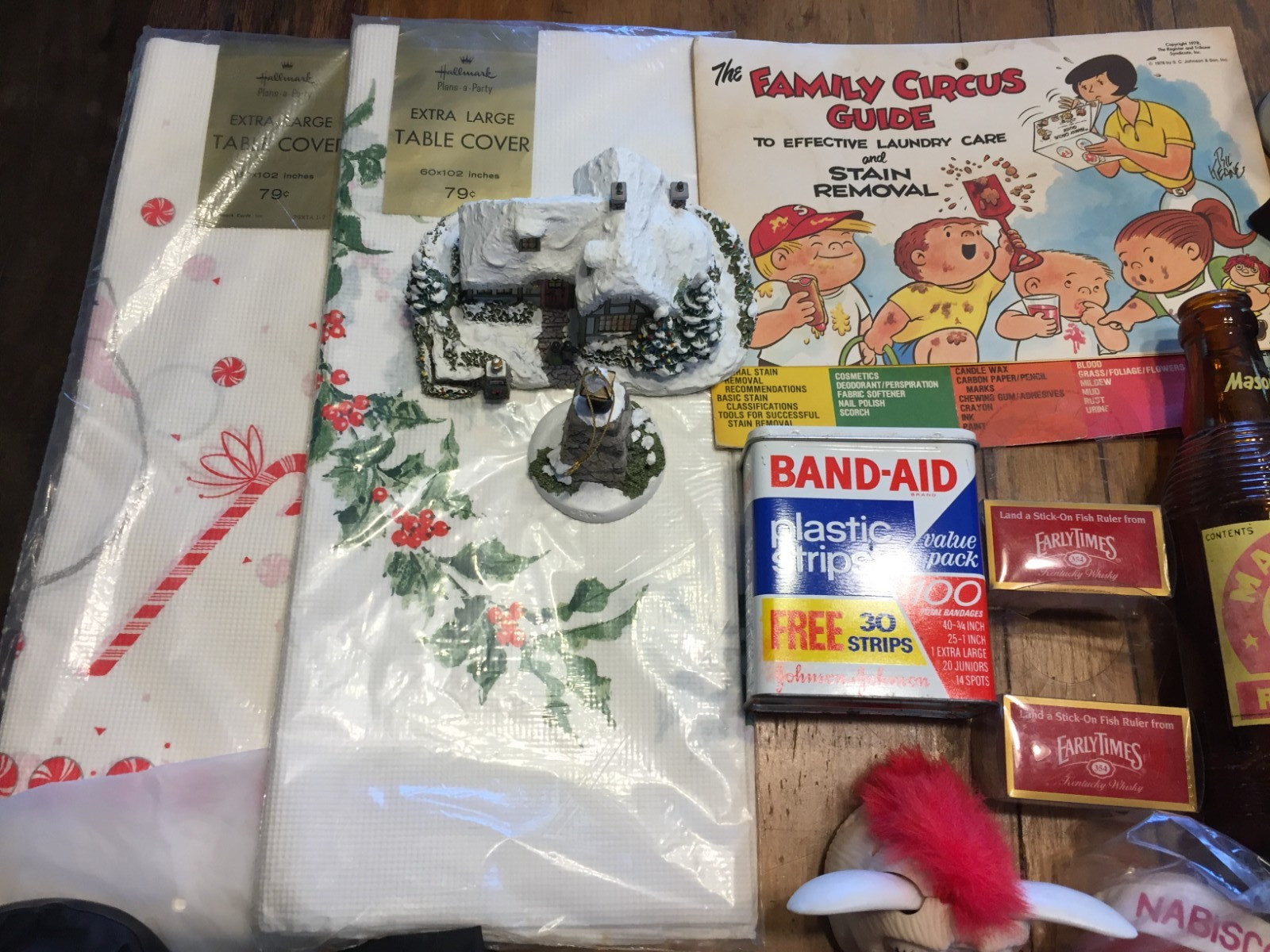 Junk Drawer Lot 35 Items,Brass,Trinket,Electronics,Knife,Bottle,Furby,Compass,J3