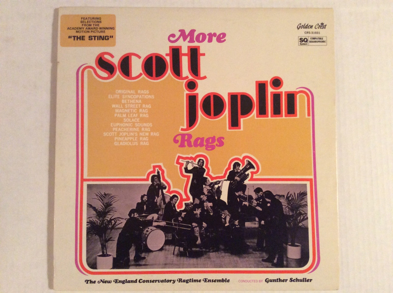 MORE SCOTT JOPLIN RAGS New England Conservatory Ragtime Ensemble 1974 QUAD LP