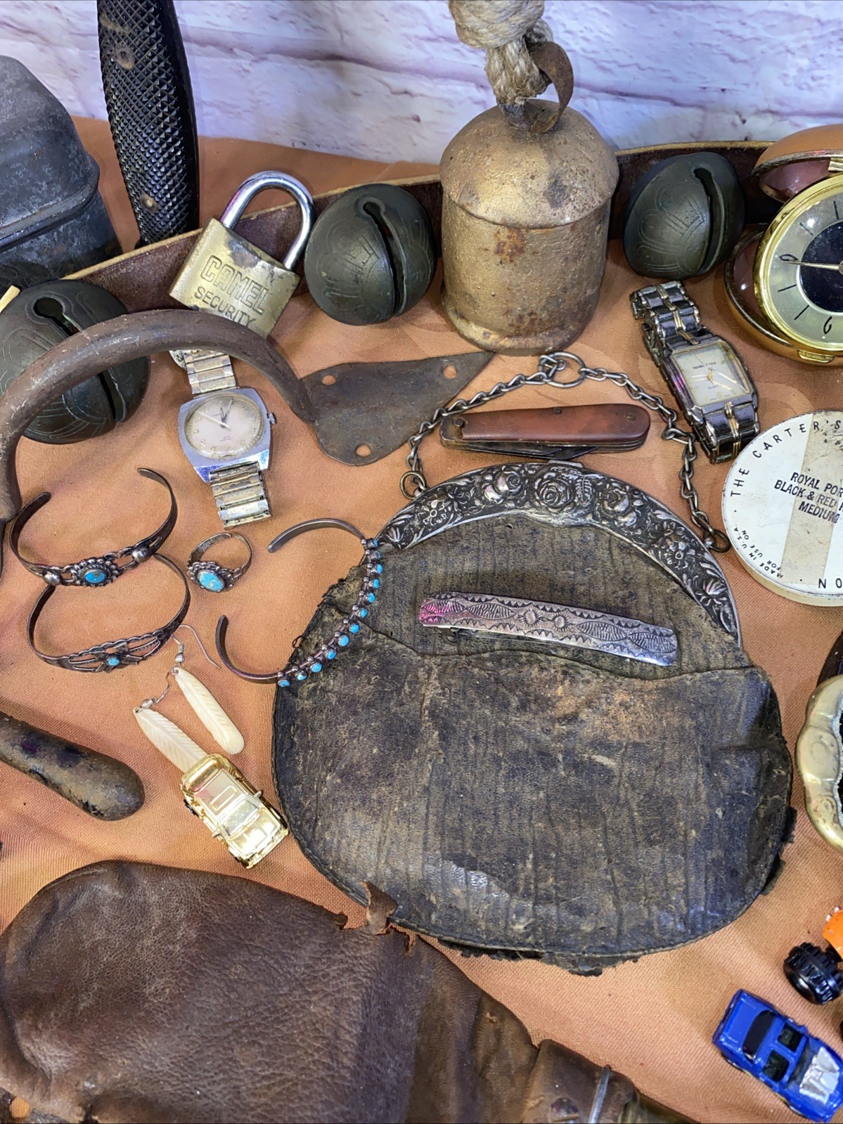 Vintage Junk Drawer Lot 1800’s 1900’s Sterling Silver WW1 Victorian