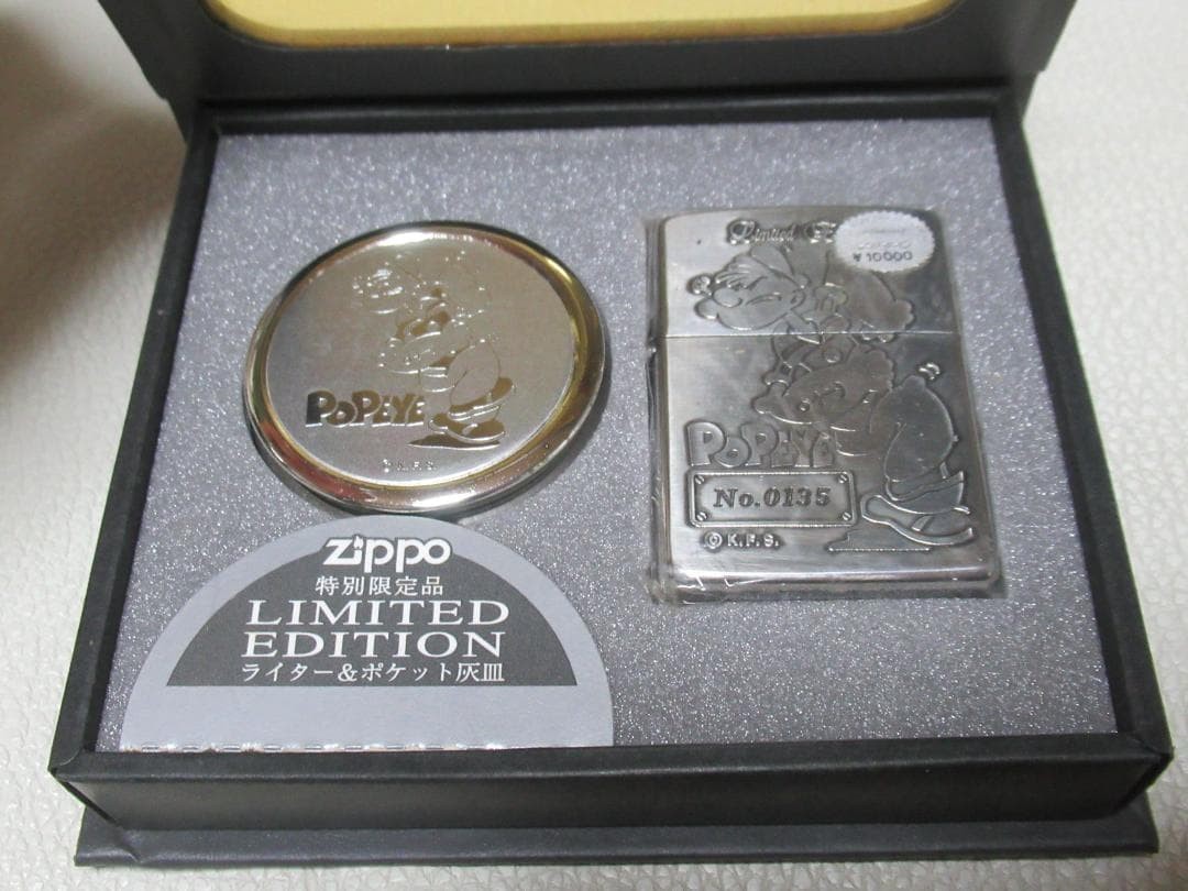 Unused 1994 ◆Popeye with pocket ashtray Special limited edition ZIPPO 0135