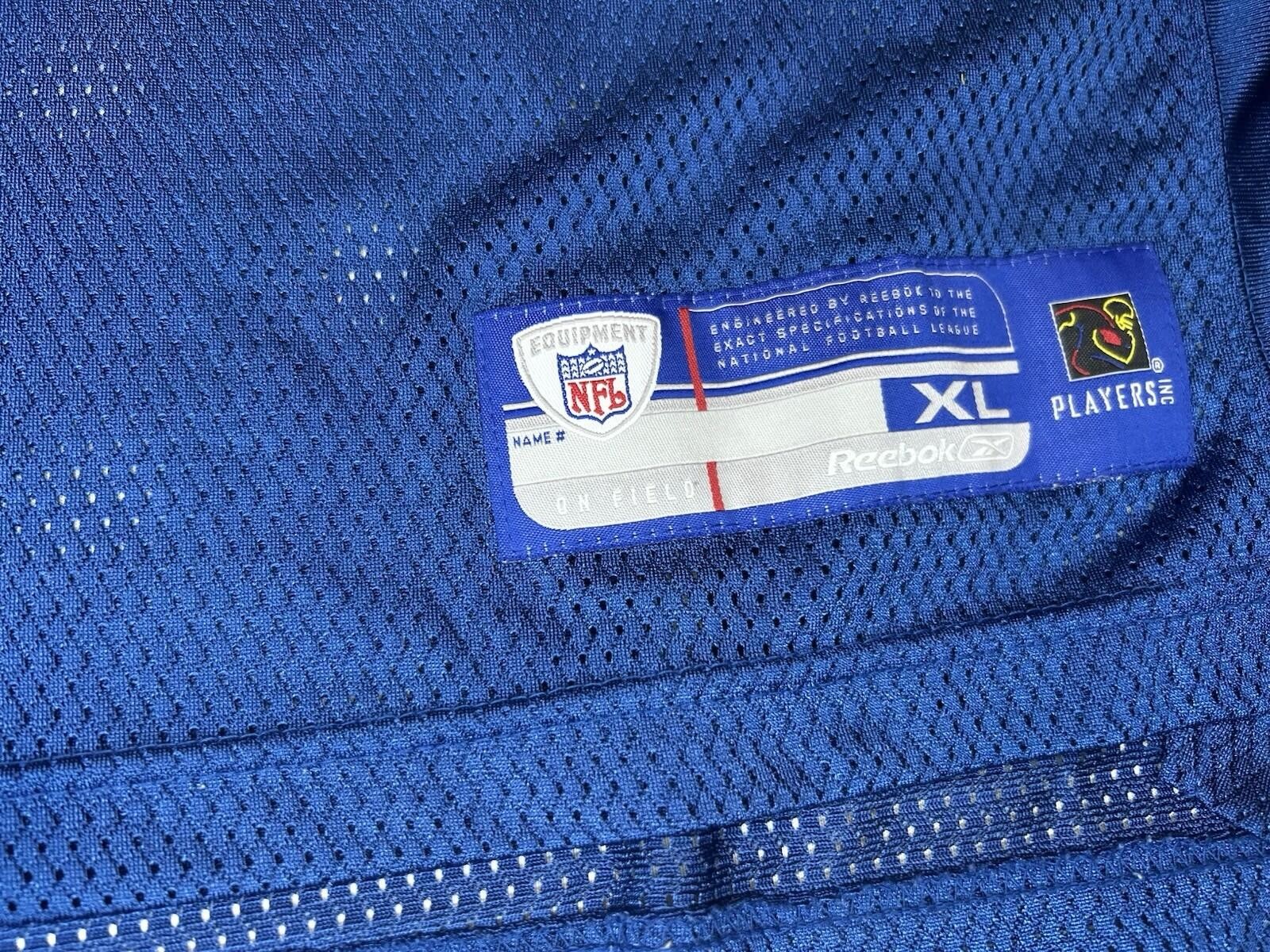 Reebok NFL Indianapolis Colts #18 Peyton Manning Jersey Mens XL Blue On Field
