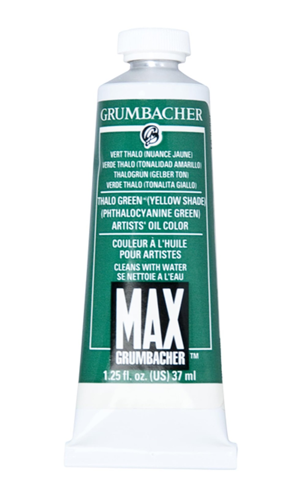 Grumbacher Max Water Miscible Oil Paint 37ml Thalo Green Yellow Shade Oil Paint