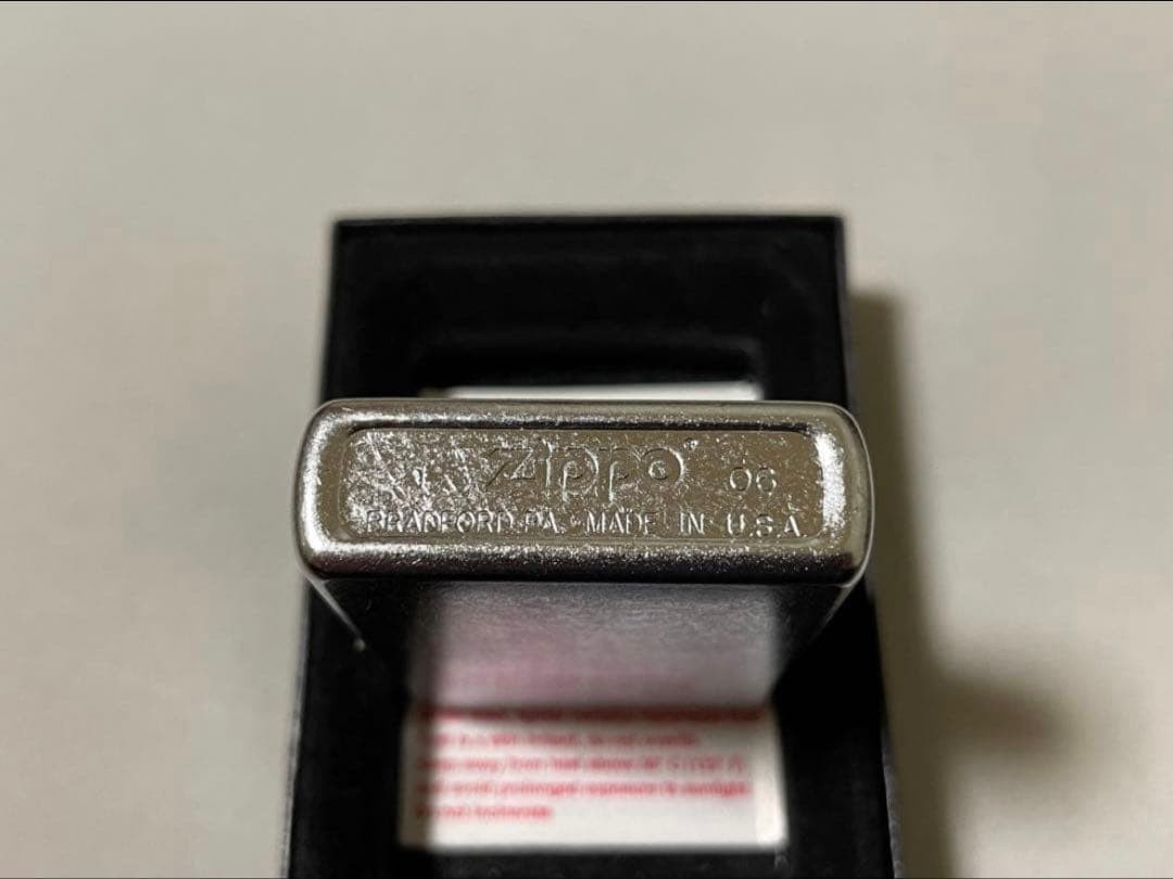 Zippo NAVY metal letter pasted, antique processing, made in 2006, rare item,
