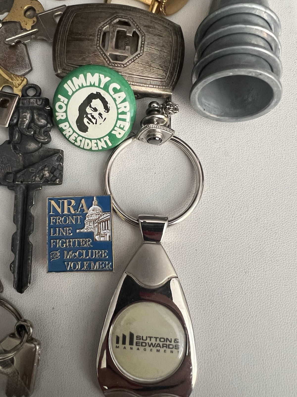 Grandpas Junk drawer Silver coin Old Keys Car Keys Ransom stuff